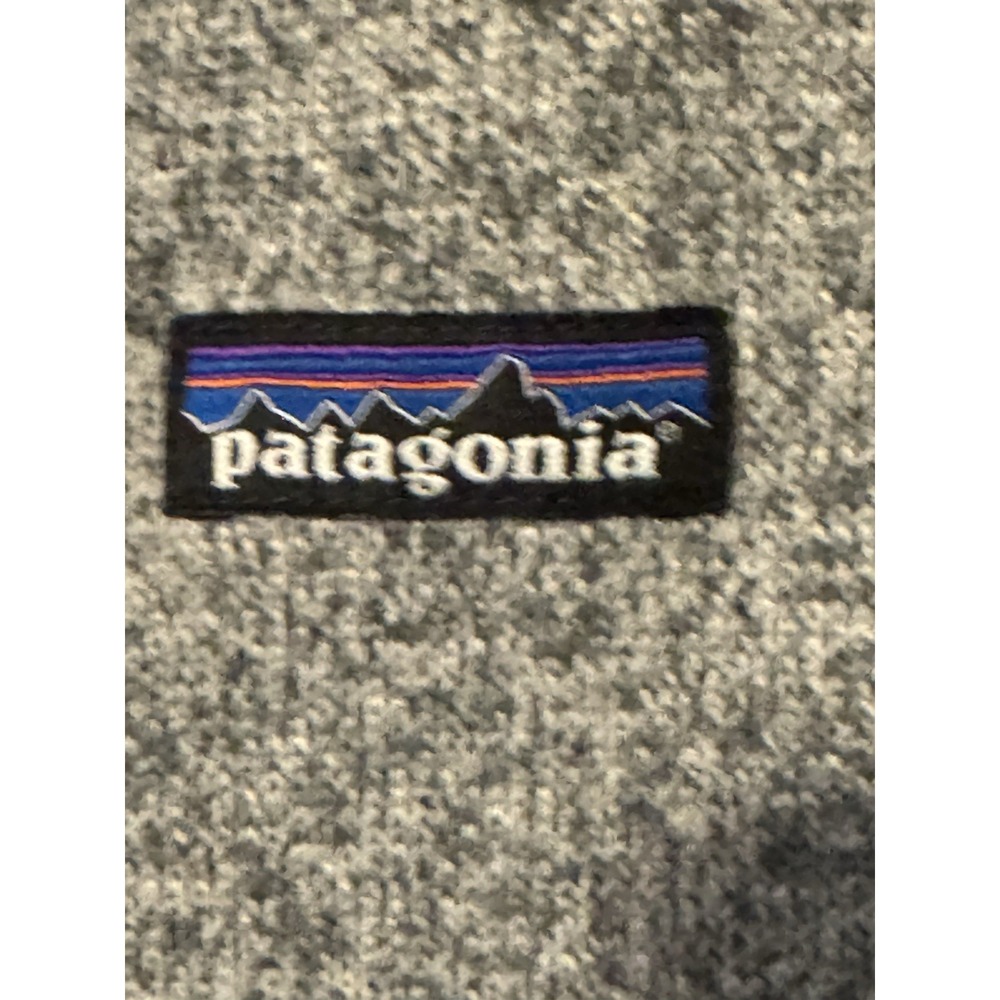 Patagonia Better Sweater Men's M Quarter Zip Fleece in Heathered Gray Two Tone
